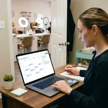 AI scheduling workflow for nail salon appointments