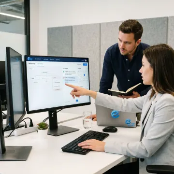 Team configuring AI call workflows