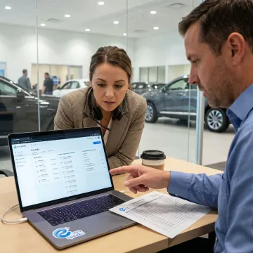 AI voice agent managing dealership calls
