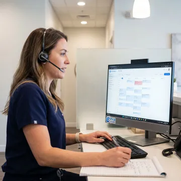 AI scheduling software for a chiropractic clinic