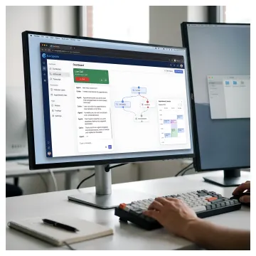 AI voice agent dashboard handling business calls