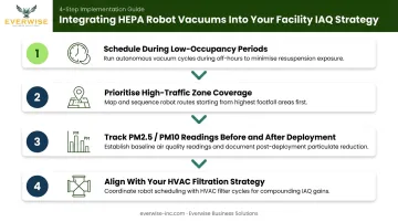 4-step HEPA robot vacuum IAQ integration strategy for commercial facility managers