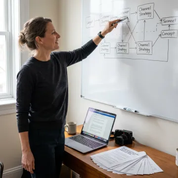 Team planning proof-led video content strategy