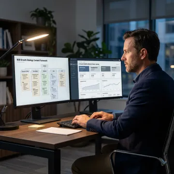 B2B digital marketing strategy dashboard