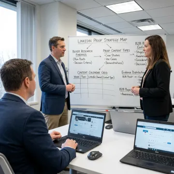 LinkedIn marketing strategy planning session