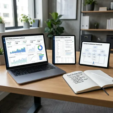 B2B website optimization dashboard
