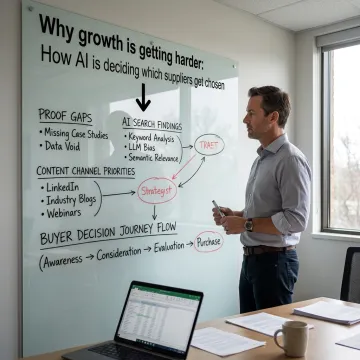 AI marketing strategy process planning session