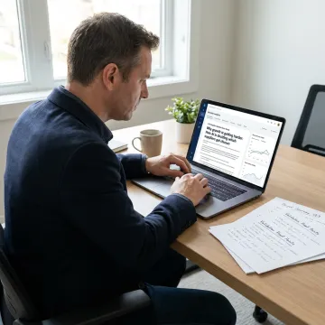 B2B consultant reviewing conversion strategy