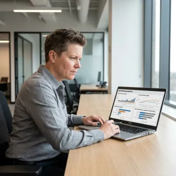 Freelance B2B marketer reviewing buyer proof strategy