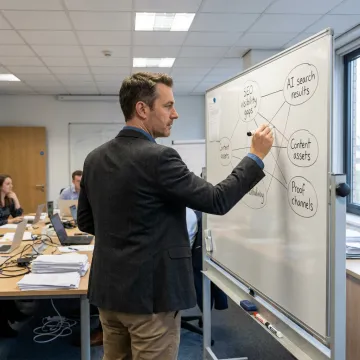 SEO visibility strategy planning session