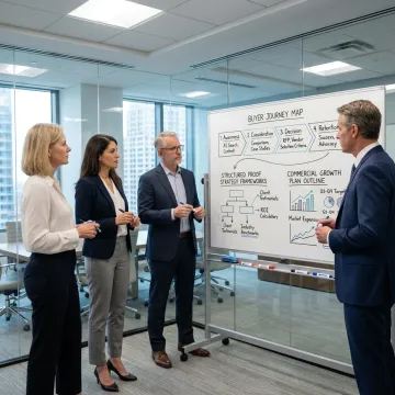 B2B team reviewing lead generation proof strategy