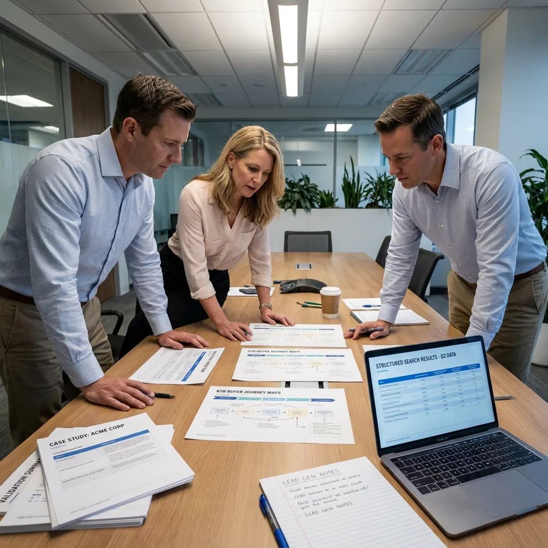 B2B lead generation strategy session