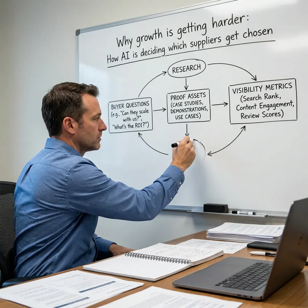 Industrial website strategy process planning