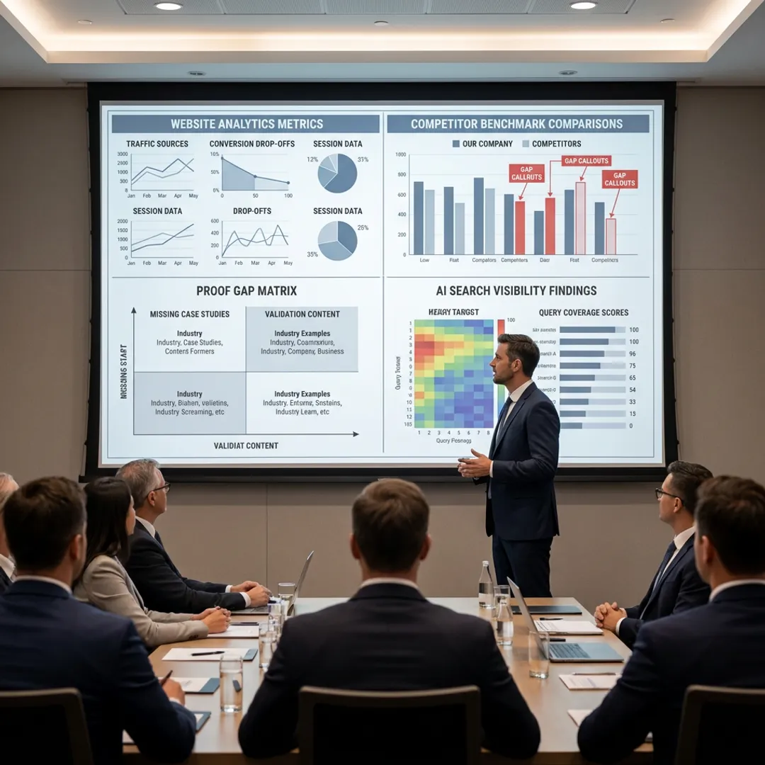 Website analytics consulting process for industrial B2B