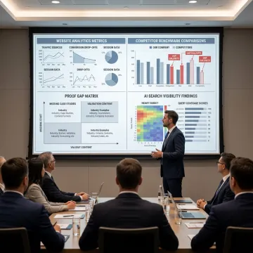 Website analytics consulting process for industrial B2B
