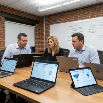 Industrial B2B website analytics consulting session