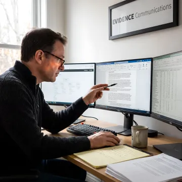 AI SEO strategist reviewing visibility data