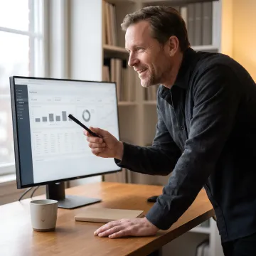 Strategist mapping AI visibility and buyer proof channels