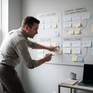 AEO strategy process for AI visibility