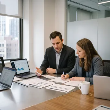 B2B team planning outbound prospecting strategy