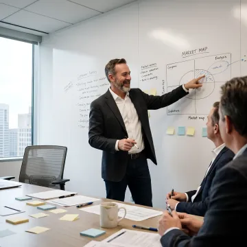 GTM strategy workshop with industrial executives