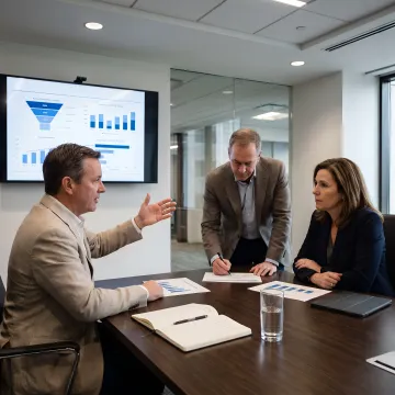 Industrial B2B go-to-market strategy meeting