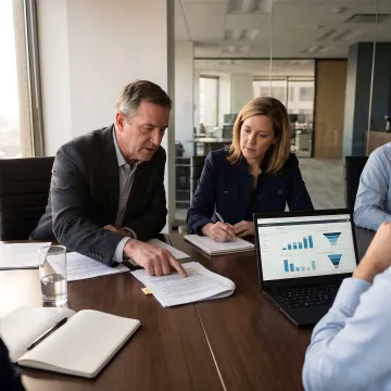 B2B lead generation strategy meeting
