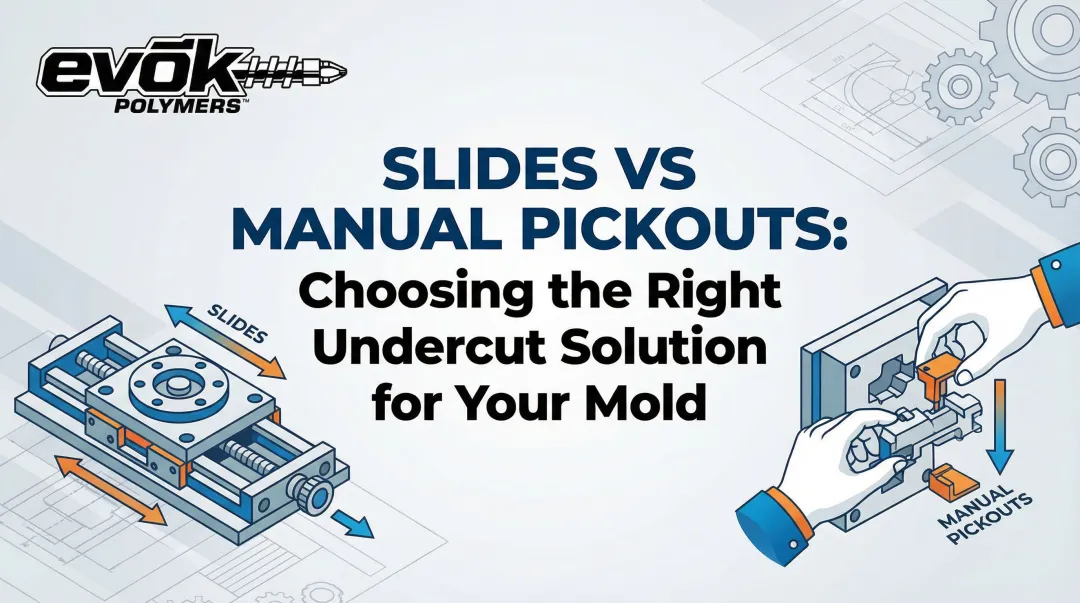 Cover image for Slides vs Manual Pickouts: Choosing the Right Undercut Solution for Your Mold