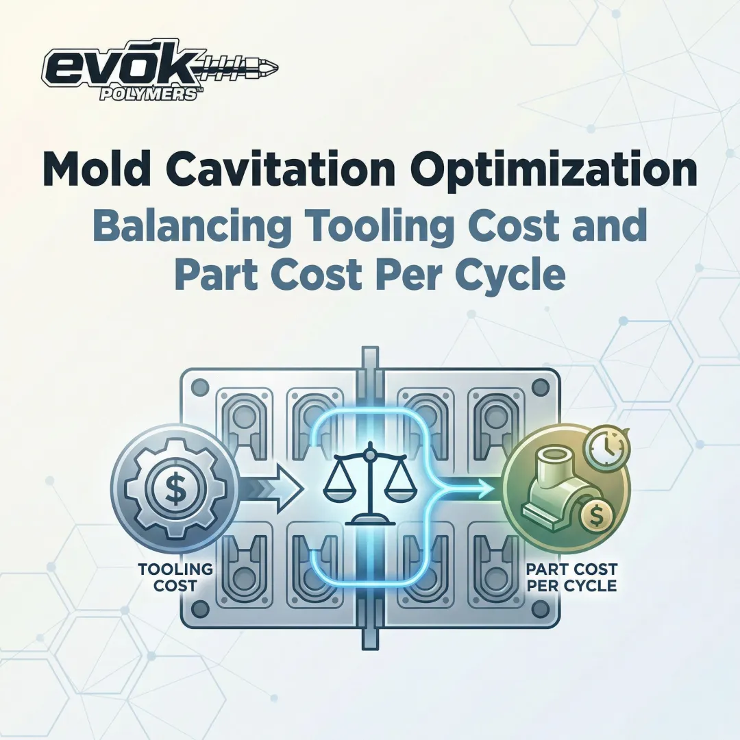 Mold Cavitation Optimization: Balancing Tooling Cost and Part Cost Per Cycle