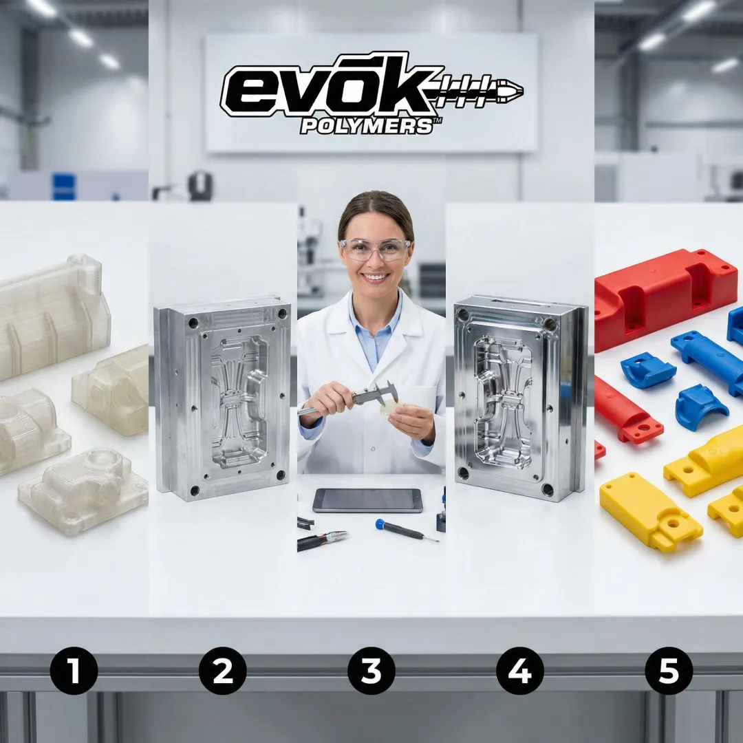 Injection mold engineering development pipeline from prototype to production