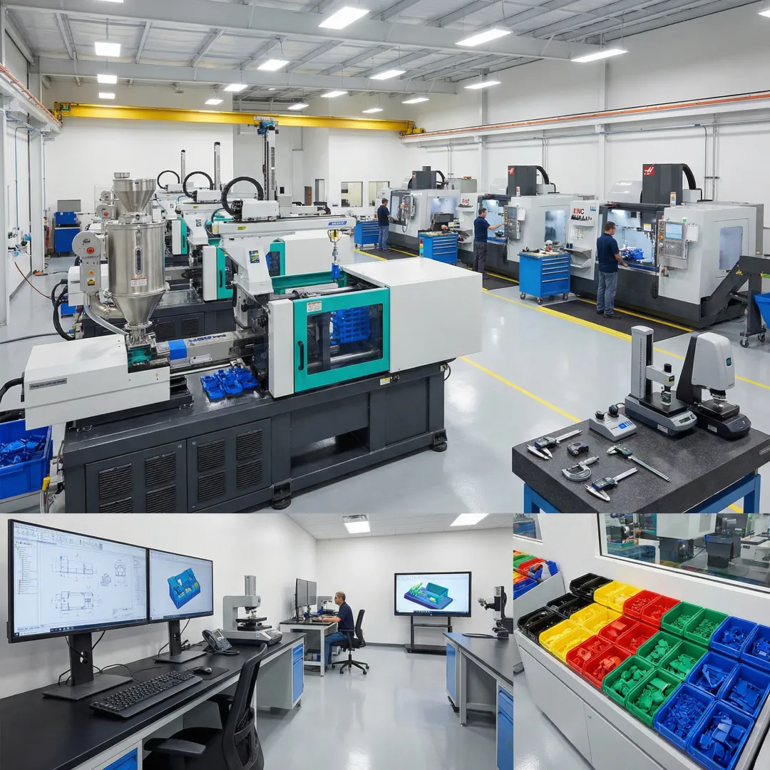Precision injection molding tooling and manufacturing facility