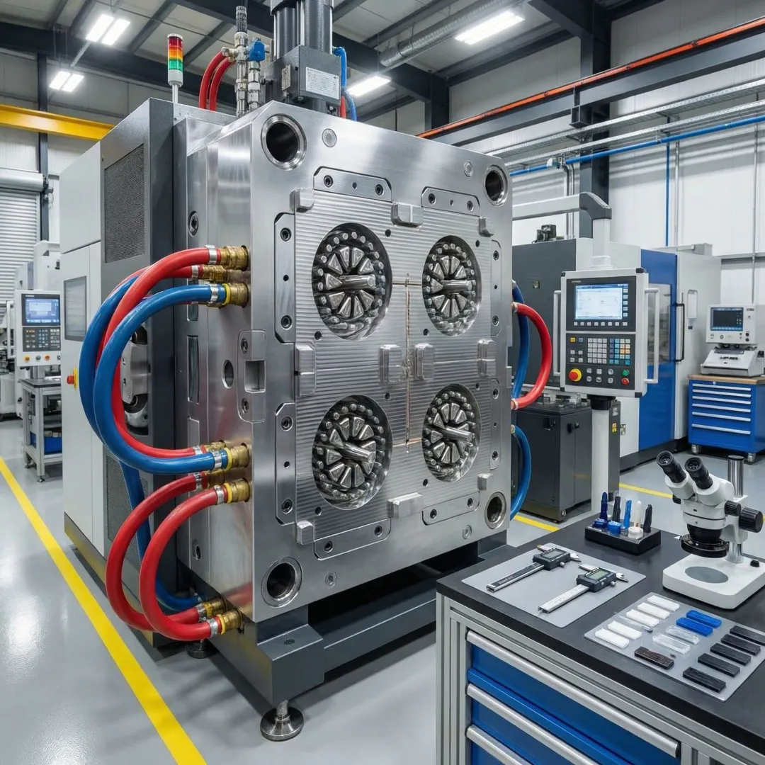 Nylon injection molding manufacturing process workflow