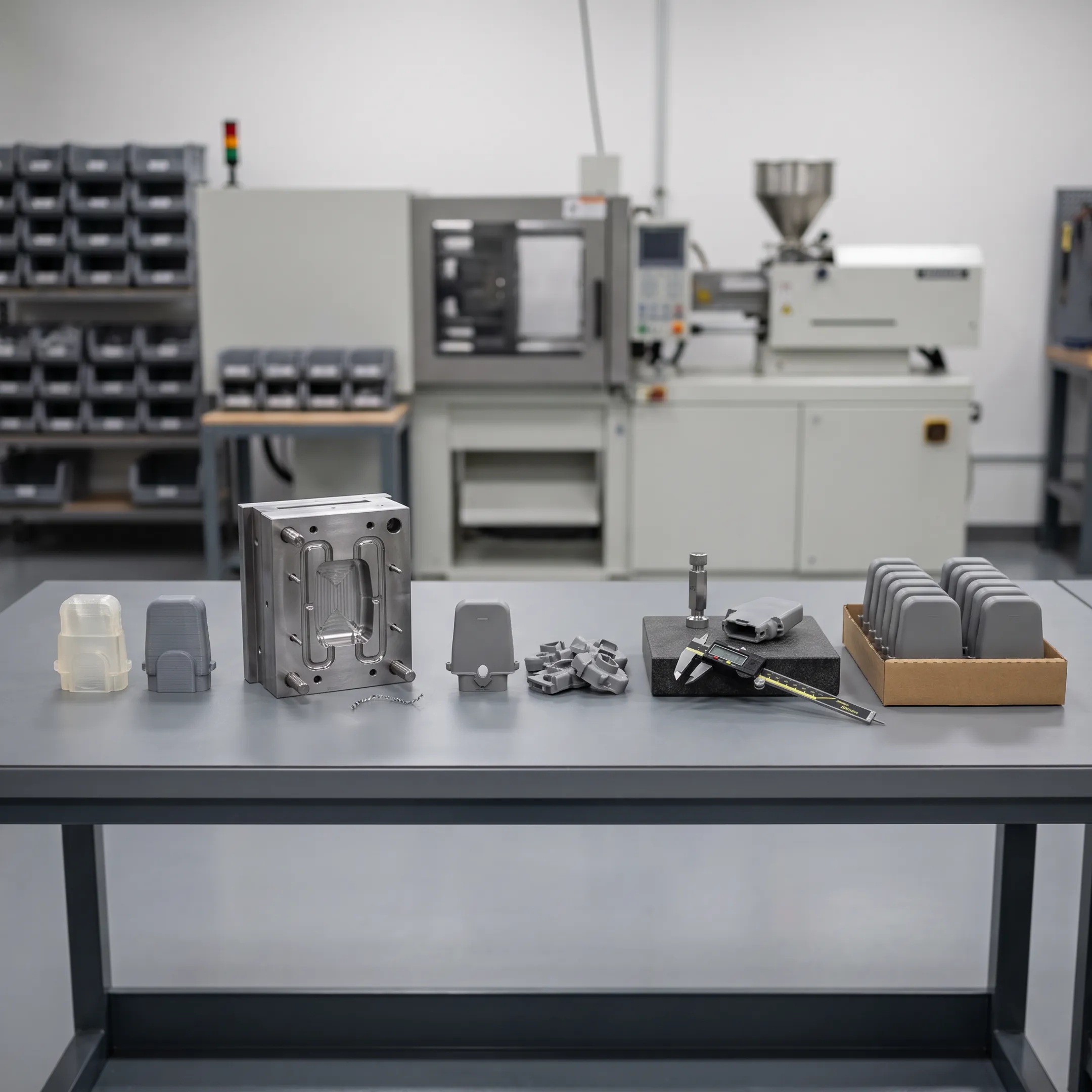 Injection molding product development stages from prototype to production