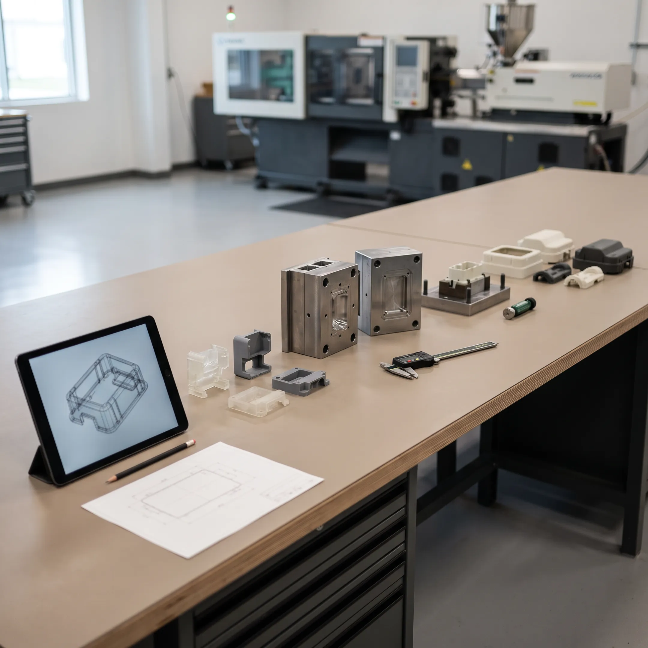 Injection molding product development stages from concept to production