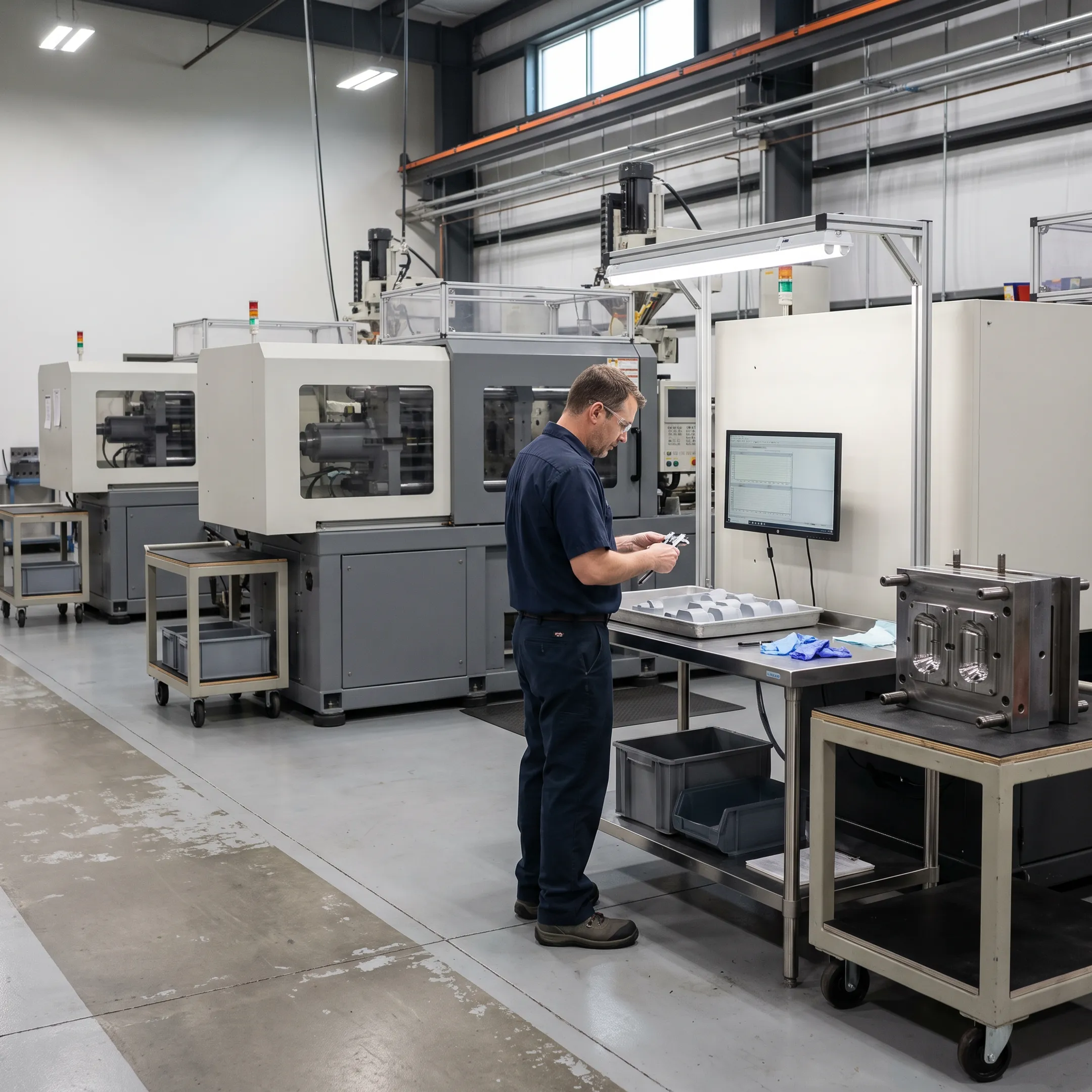 Modern injection molding facility in Georgia with advanced manufacturing equipment