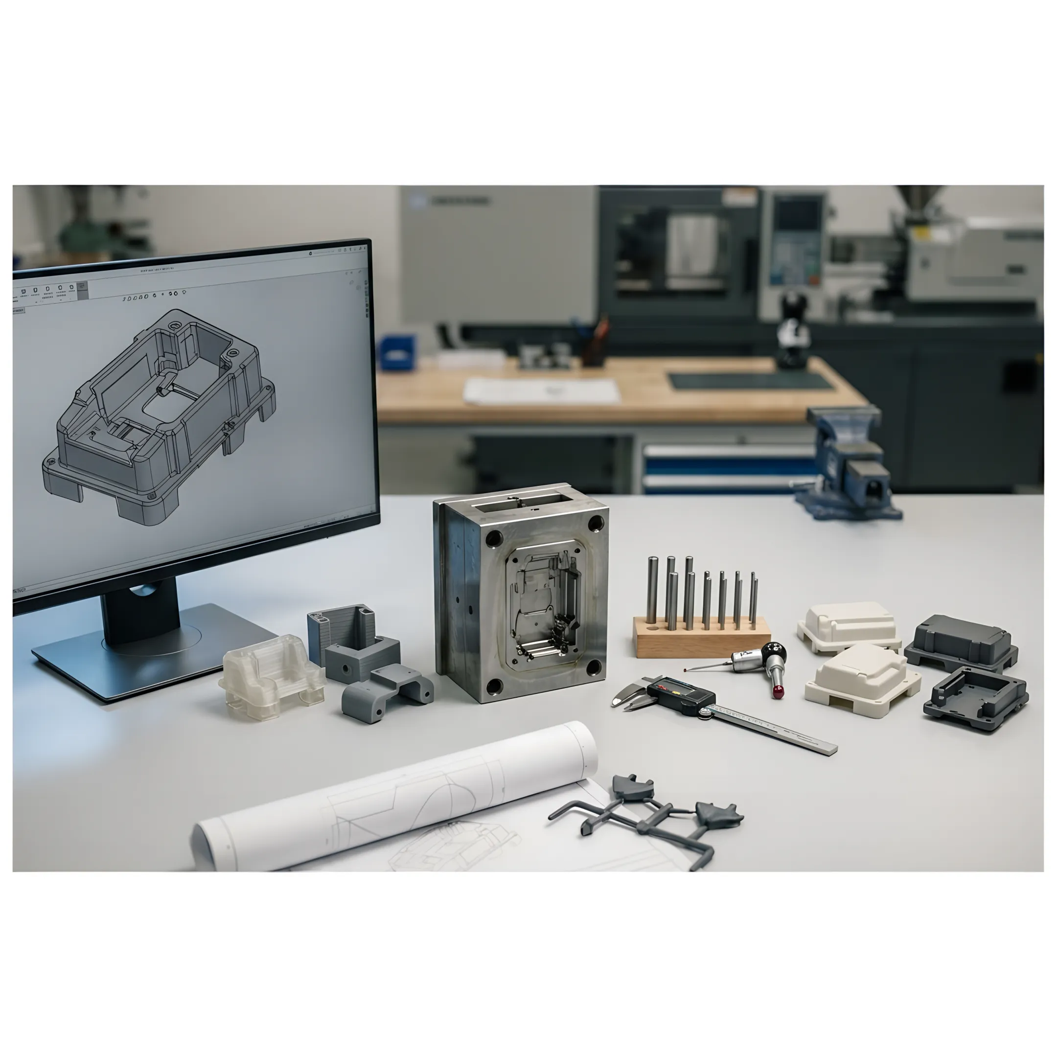 Five-stage injection molding development process from concept to production launch