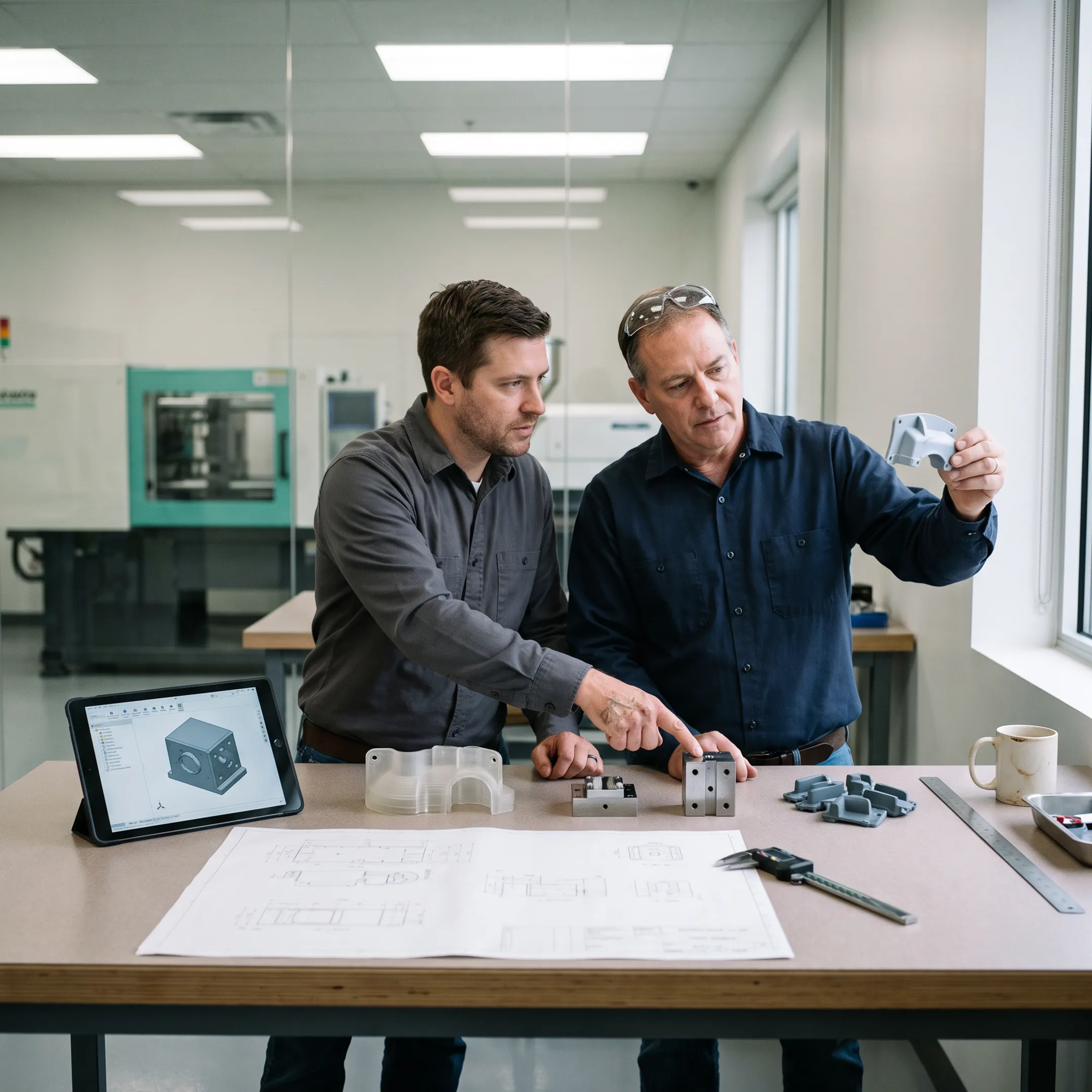 Step-by-step injection molding development process from concept to production