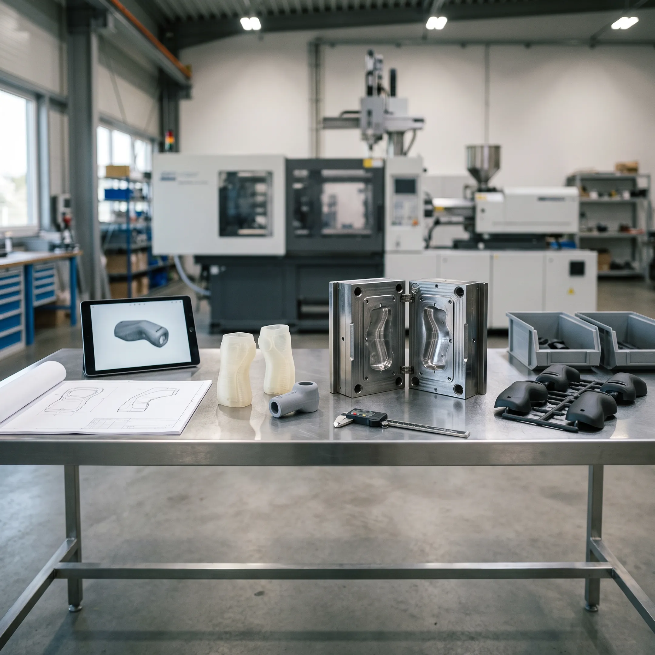 Injection molding product development process from design to production