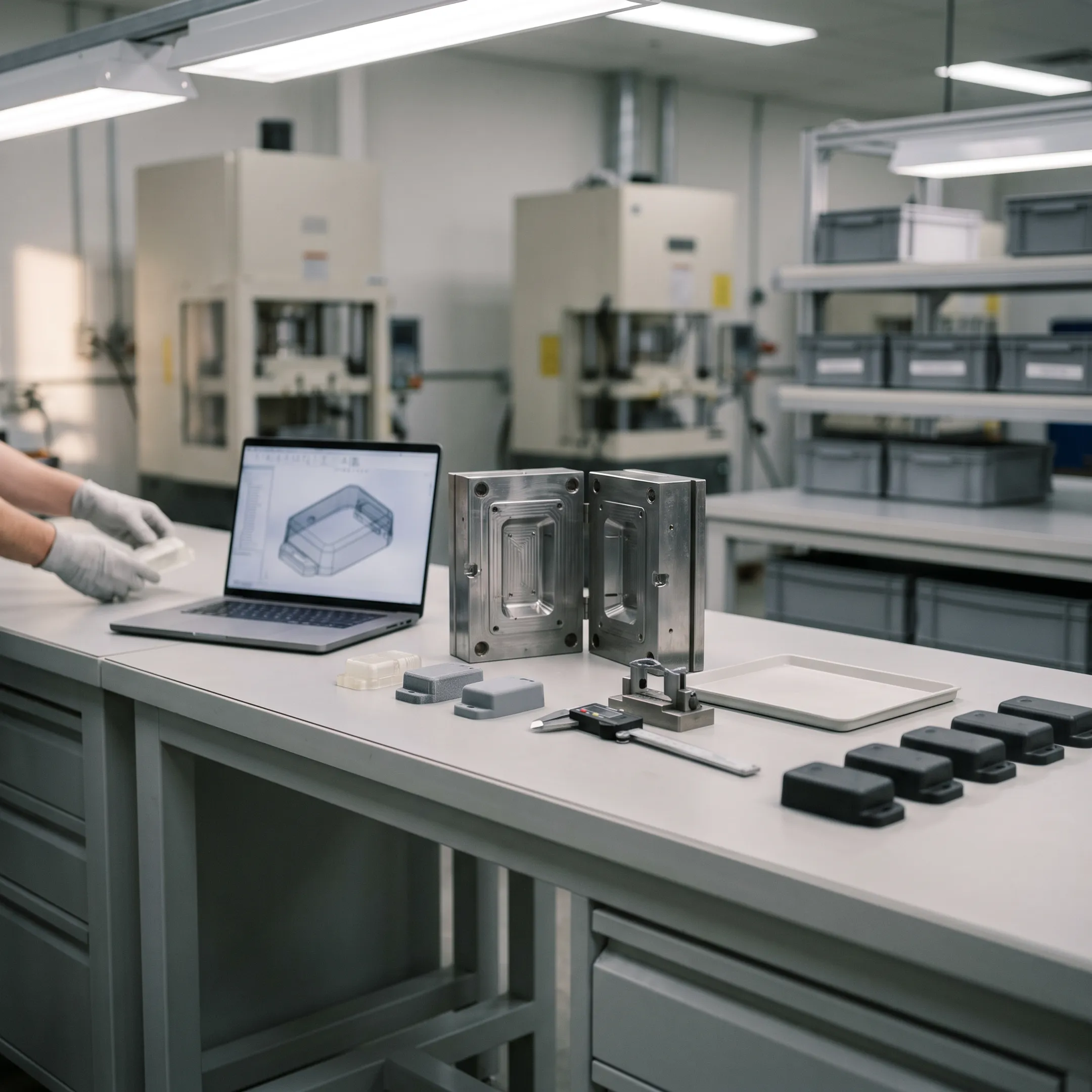 Step-by-step plastic molding development process from concept to production