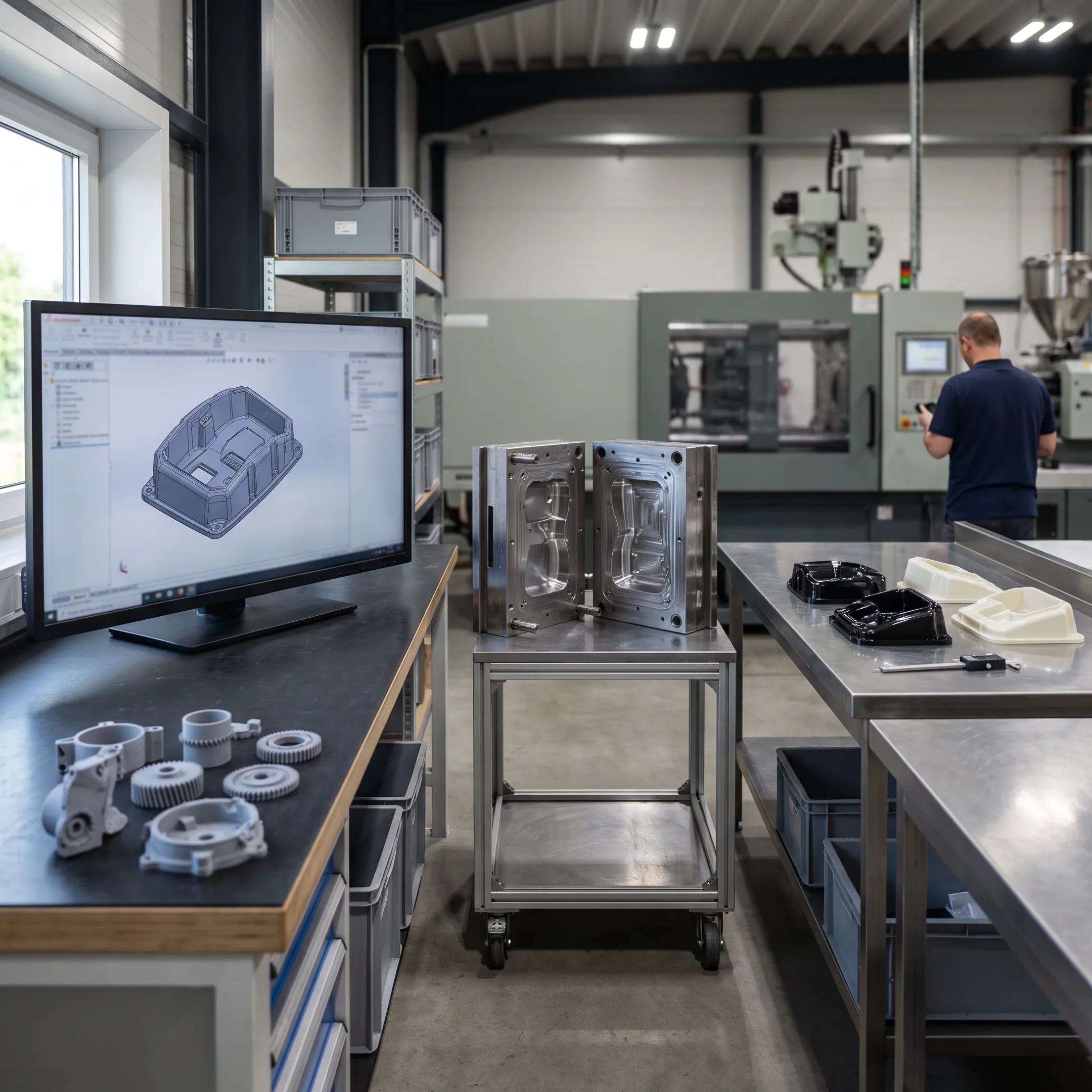 Industrial mold development process from design to production