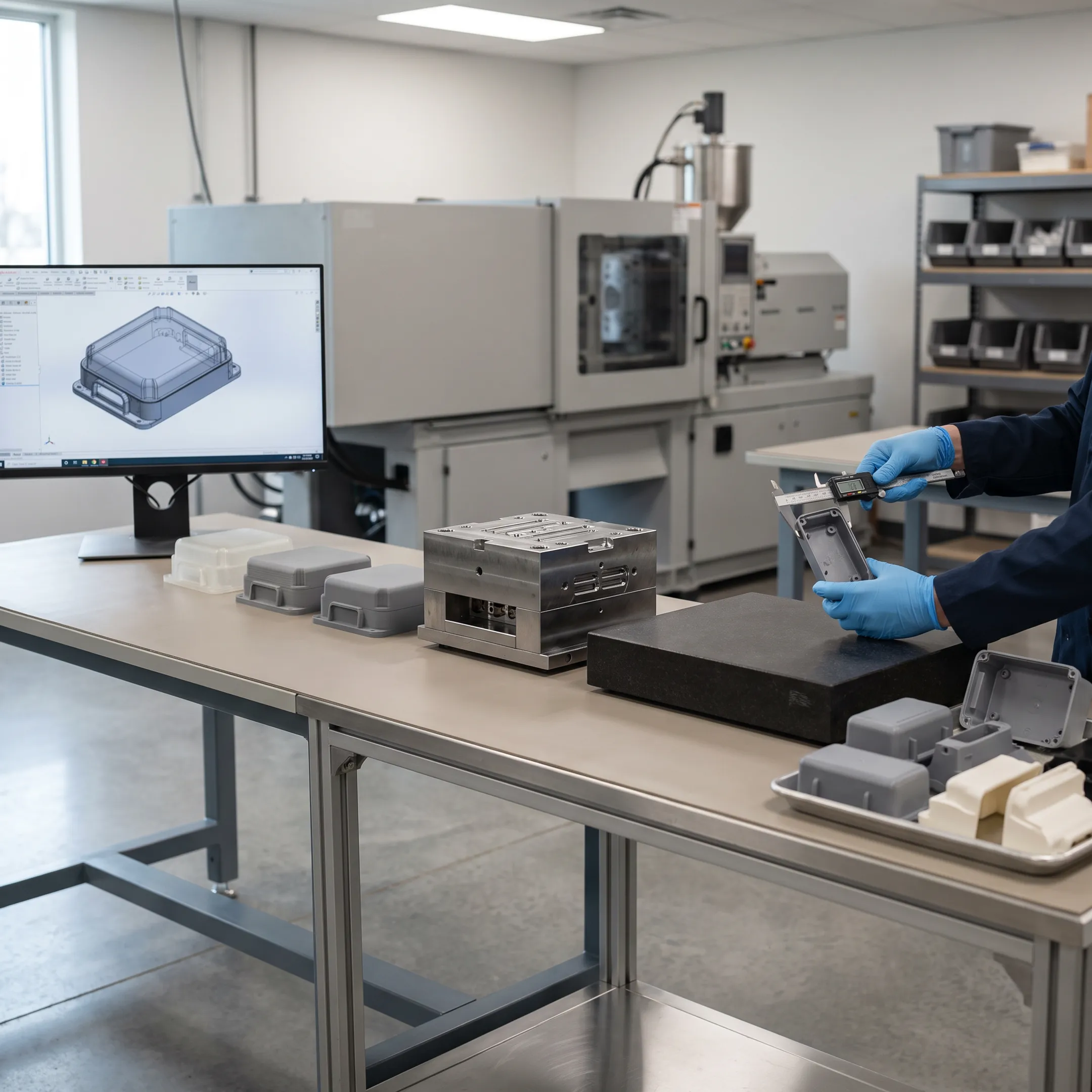 Injection molding new part development process from design to production