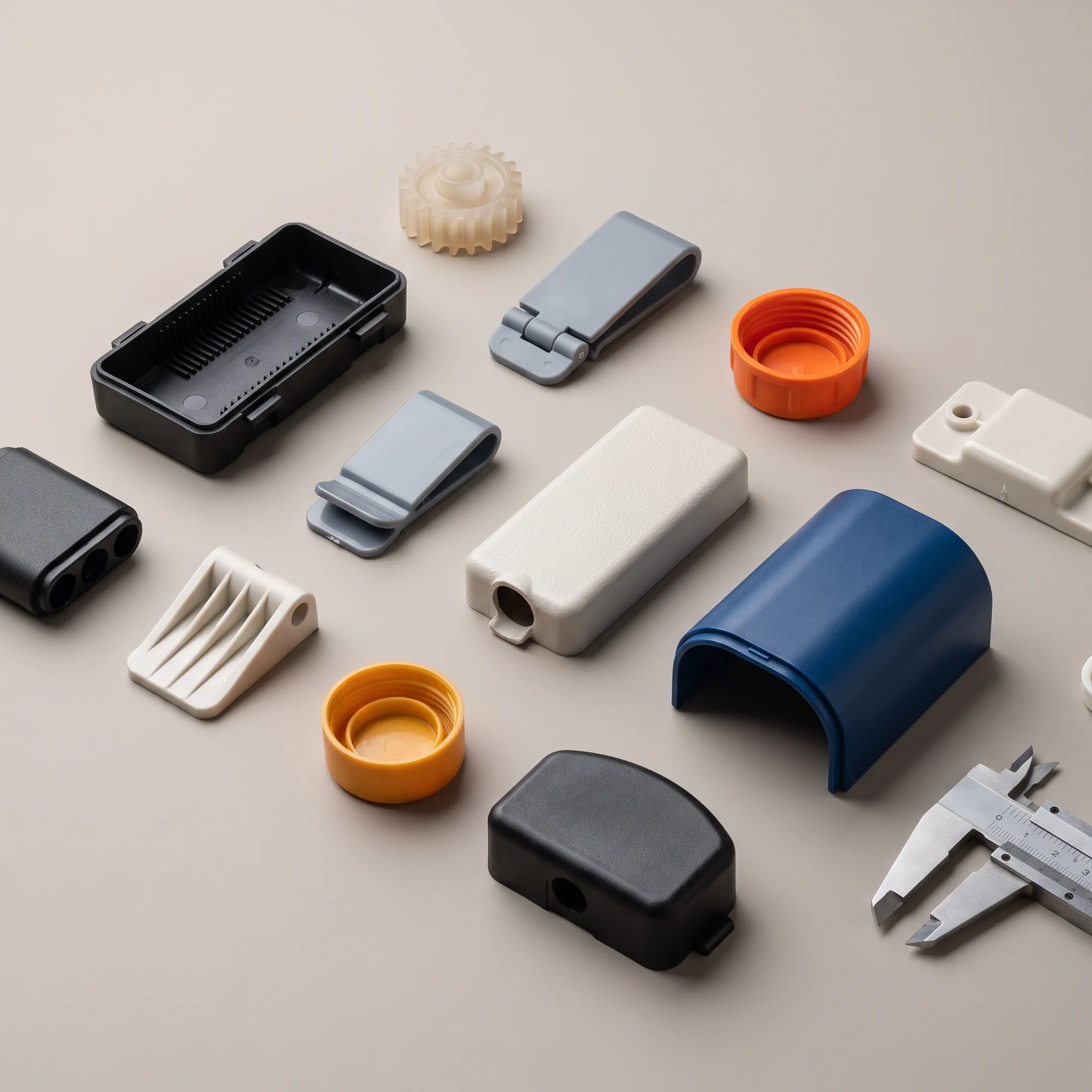 Precision injection molded plastic components with flawless surface finish and complex geometries