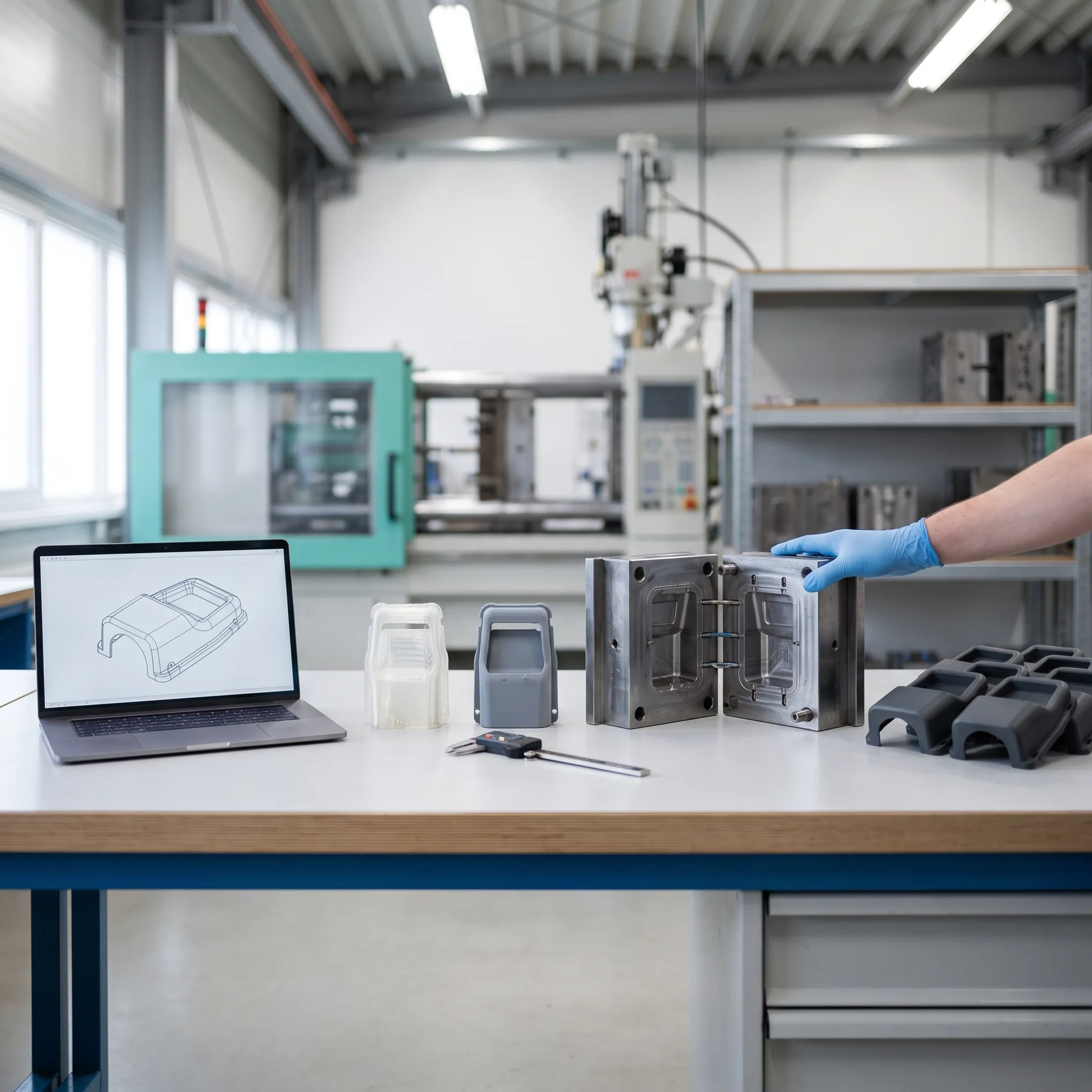 Five-stage prototyping process from design to production