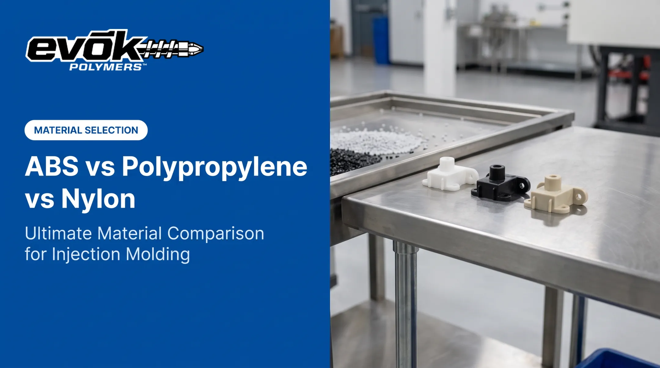Cover image for ABS vs Polypropylene vs Nylon: Ultimate Material Comparison for Injection Molding