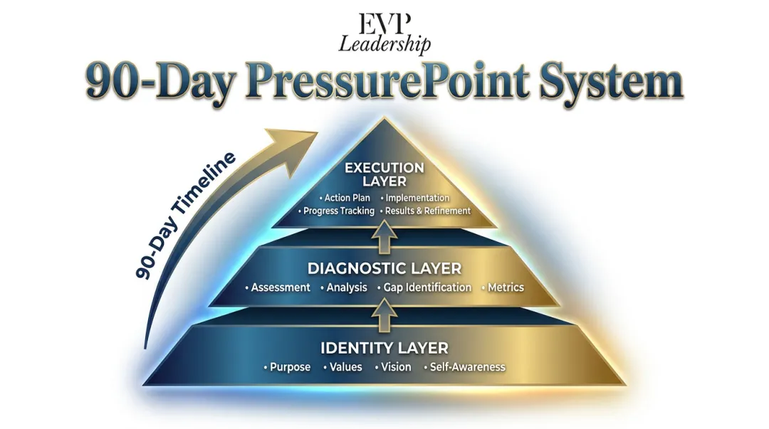 90-Day PressurePoint System three-layer framework identity diagnostic and execution overview