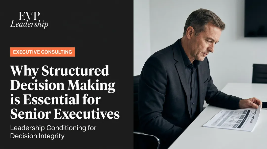 Why Structured Decision Making is Essential for Senior Executives