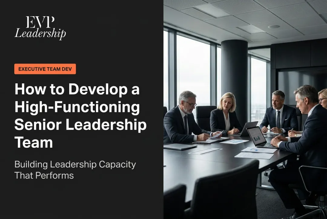 How to Develop a High-Functioning Senior Leadership Team