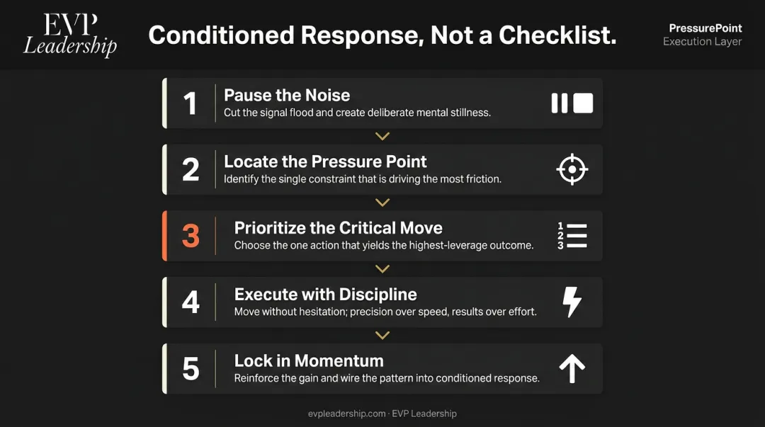 5-step PressurePoint Execution Layer process for HR leaders under pressure