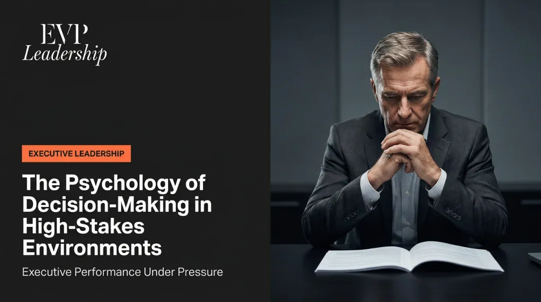 The Psychology of Decision-Making in High-Stakes Environments