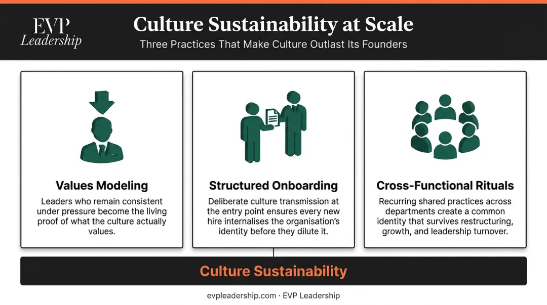 Three pillars of culture sustainability at scale during Series C growth stage